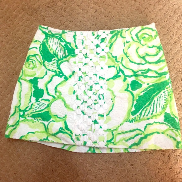 Lilly Pulitzer Floral Skirt - Picture 1 of 5
